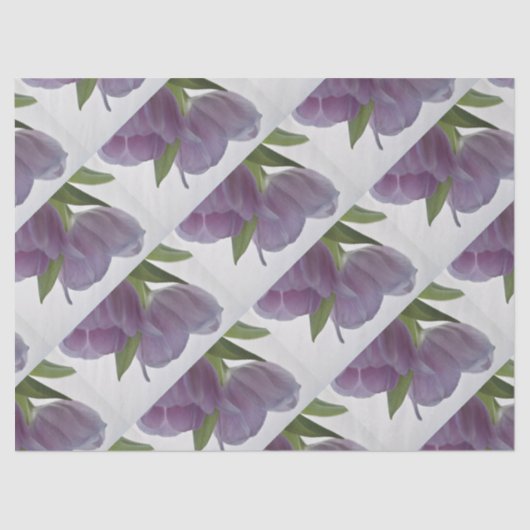 Twee tulpen ondersteboven opt.2 tissuepapier (Voorkant)