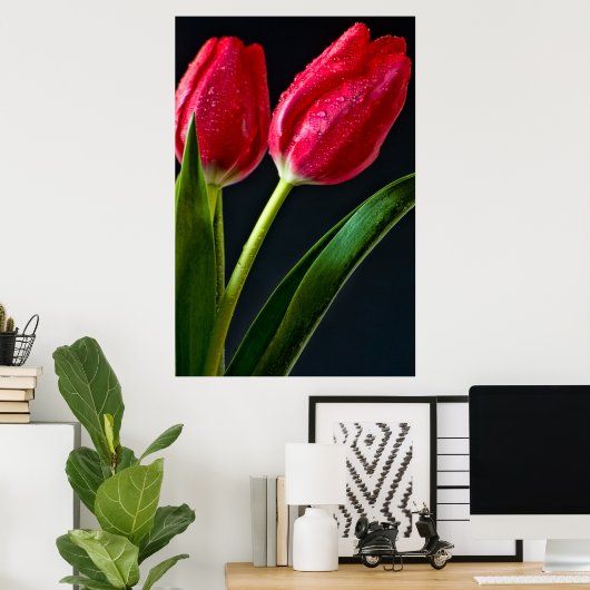 Twee Tulpen Poster (Thuiskantoor)