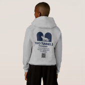 Twee Tunnels Kids Hoodie (Achterkant volledig)