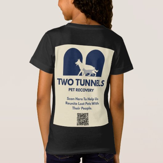 Twee Tunnels Kids T-Shirt (Achterkant)