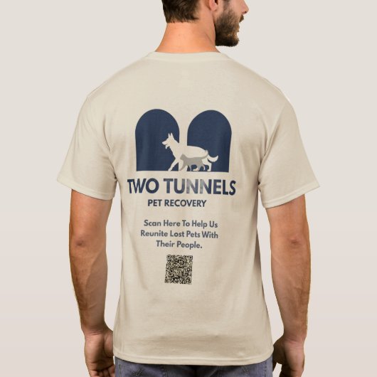 Twee Tunnels T-Shirt (Achterkant)