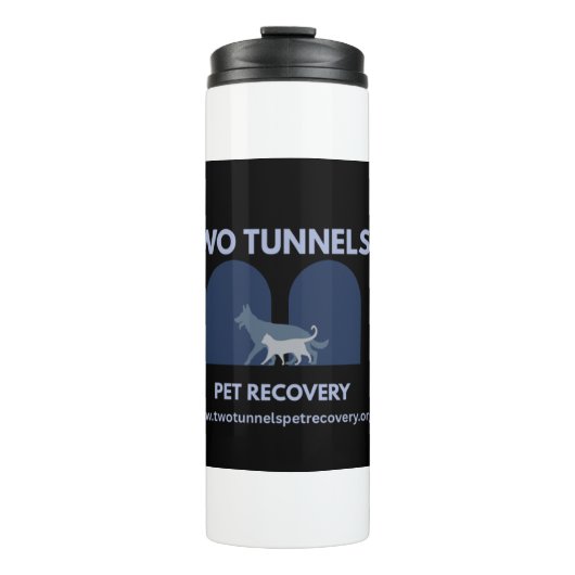 Twee Tunnels Thermische Bekerglas Thermosbeker (Voorkant)