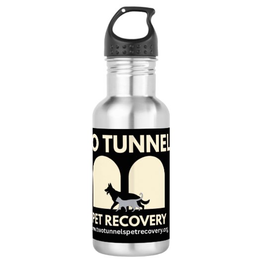 Twee Tunnels-waterfles Waterfles (Voorkant)