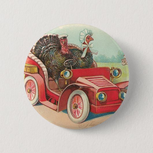 Twee Turkse ritten Ronde Button 5,7 Cm (Voorkant)