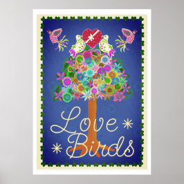 Twee Turtle Doves 20x28poster Poster