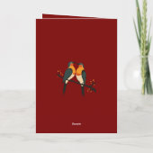 Twee Turtle Duiven Uitknip Sjabloon Retro Stijl 6 (Achterkant)