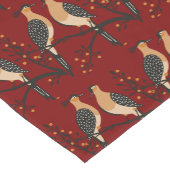 Twee Turtle Duiven Uitknip Sjabloon Retro Stijl 7 Korte Tafelloper (Hoek)