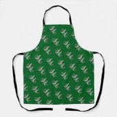 Twee Turtle Duiven Uitknip Sjabloon Retro Stijl 8 Schort (Voorkant)