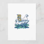 Twee Turtledoves Briefkaart (Voorkant)