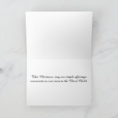 Twee Turtledoves - een eenvoudig aanbod Feestdagen Kaart (Binnen)