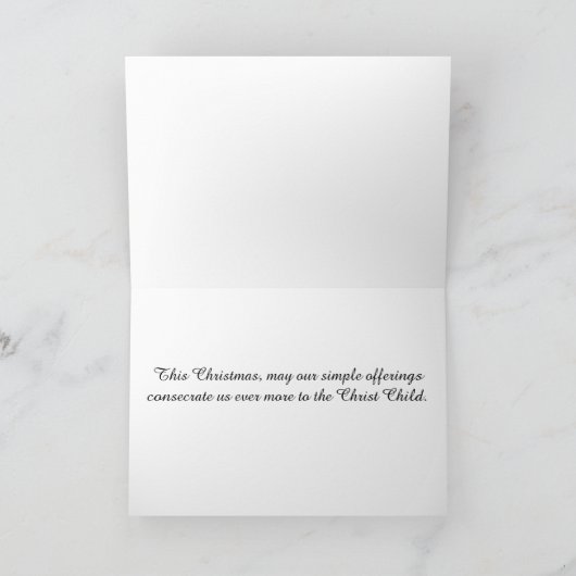 Twee Turtledoves - een eenvoudig aanbod Feestdagen Kaart (Binnen)