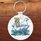 Twee Turtledoves Sleutelhanger (Voorkant)