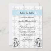 Twee Tuxedo bruidegom Gay bruiloft uitnodiging (Achterkant)