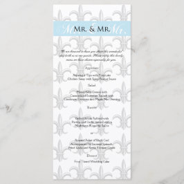 Twee Tuxedo Groom Gay Bruiloft Menu