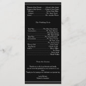 Twee Tuxedos met Red Rose Gay Trouwprogramma Programmakaart (Achterkant)