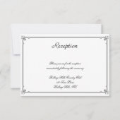 Twee Tuxedos op Witte Gay Bruiloft Receptie Kaart (Voorkant)