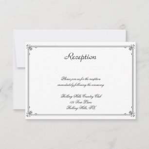 Twee Tuxedos op Witte Gay Bruiloft Receptie Kaart