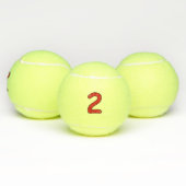 twee, twee jaar, tweede, twee jaar oud, datum, num tennisballen (Multi)