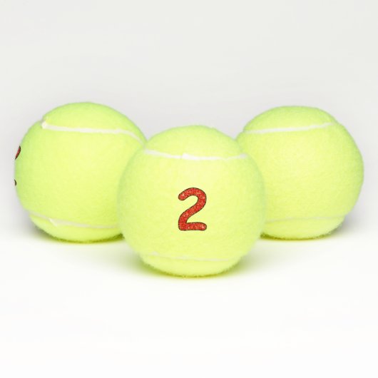 twee, twee jaar, tweede, twee jaar oud, datum, num tennisballen (Multi)
