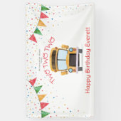 Twee Twee Verjaardagsbanner Spandoek (Verticaal)