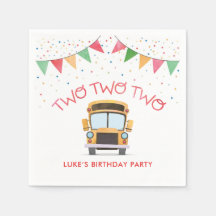 Twee Twee Verjaardagsfeest Tafelservet