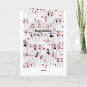 Twee 'tweeduizend'-kaarten gelaagde 'Birthday'-Kaa Kaart (Achterkant)