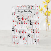 Twee 'tweeduizend'-kaarten gelaagde 'Birthday'-Kaa Kaart (Gele Bloem)