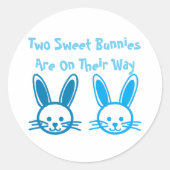 Twee tweelingboeien ronde sticker (Voorkant)