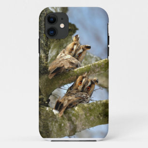Twee uilen in het bos, vogels, wildlife Case-Mate iPhone Case
