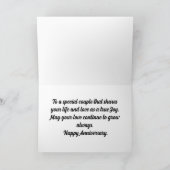 Twee Uilen Jubileum Wenskaart Kaart (Binnen)