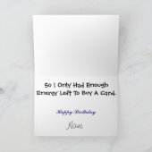 Twee Uitgeputte Honden Funny Birthday Kaart (Binnen)