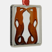 twee uitkijk mermaids metalen ornament (Rechts)