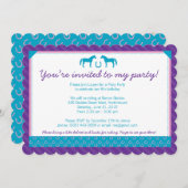 Twee Uitnodiging van de Partij van de Pony - Gesch (Voorkant / Achterkant)