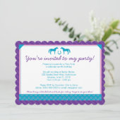 Twee Uitnodiging van de Partij van de Pony - Gesch (Staand voorkant)