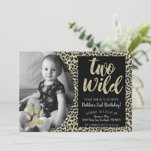 Twee uitnodigingen tot het indienen van twee Wild  (Staand voorkant)