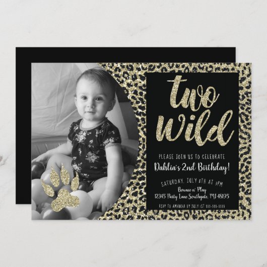 Twee uitnodigingen tot het indienen van twee Wild  (Voorkant / Achterkant)