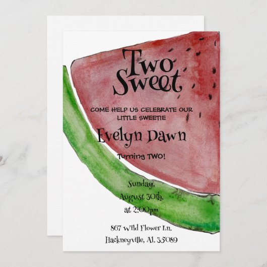 Twee uitnodigingen tot het vieren van zondag (Voorkant / Achterkant)