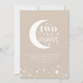 Twee uitnodigingen van de Moon Beige Birthday (Voorkant)