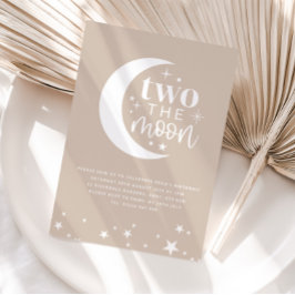 Twee uitnodigingen van de Moon Beige Birthday