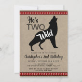 Twee uitnodigingen van de tweede verjaardag van de (Voorkant)