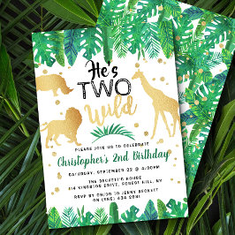 Twee uitnodigingen van de tweede verjaardag van de