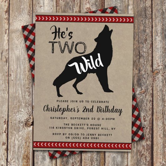 Twee uitnodigingen van de tweede verjaardag van de