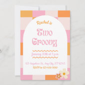 Twee uitnodigingen voor de geboorte van Groovy (Voorkant)