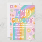 Twee uitnodigingen voor de geboorte van Groovy (Voorkant)