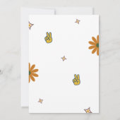 Twee uitnodigingen voor de geboorte van Groovy (Achterkant)