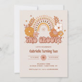 Twee uitnodigingen voor de geboorte van Groovy (Voorkant)