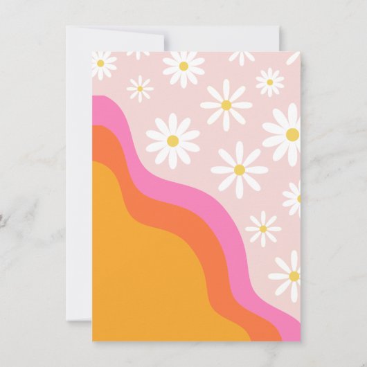 Twee uitnodigingen voor de geboorte van Groovy | G (Achterkant)