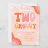 Twee uitnodigingen voor de geboorte van Groovy | G (Voorkant)