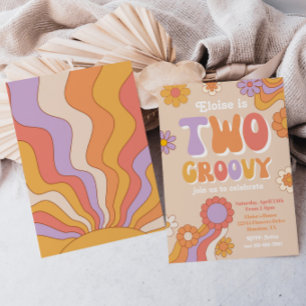 Twee uitnodigingen voor de geboorte van Groovy G