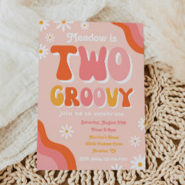 Twee uitnodigingen voor de geboorte van Groovy | G